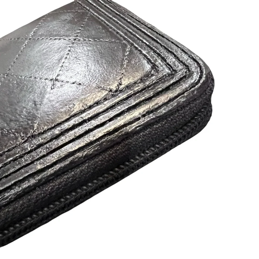 CHANEL Black Boy  Leather Wallet - Picture 9 of 10